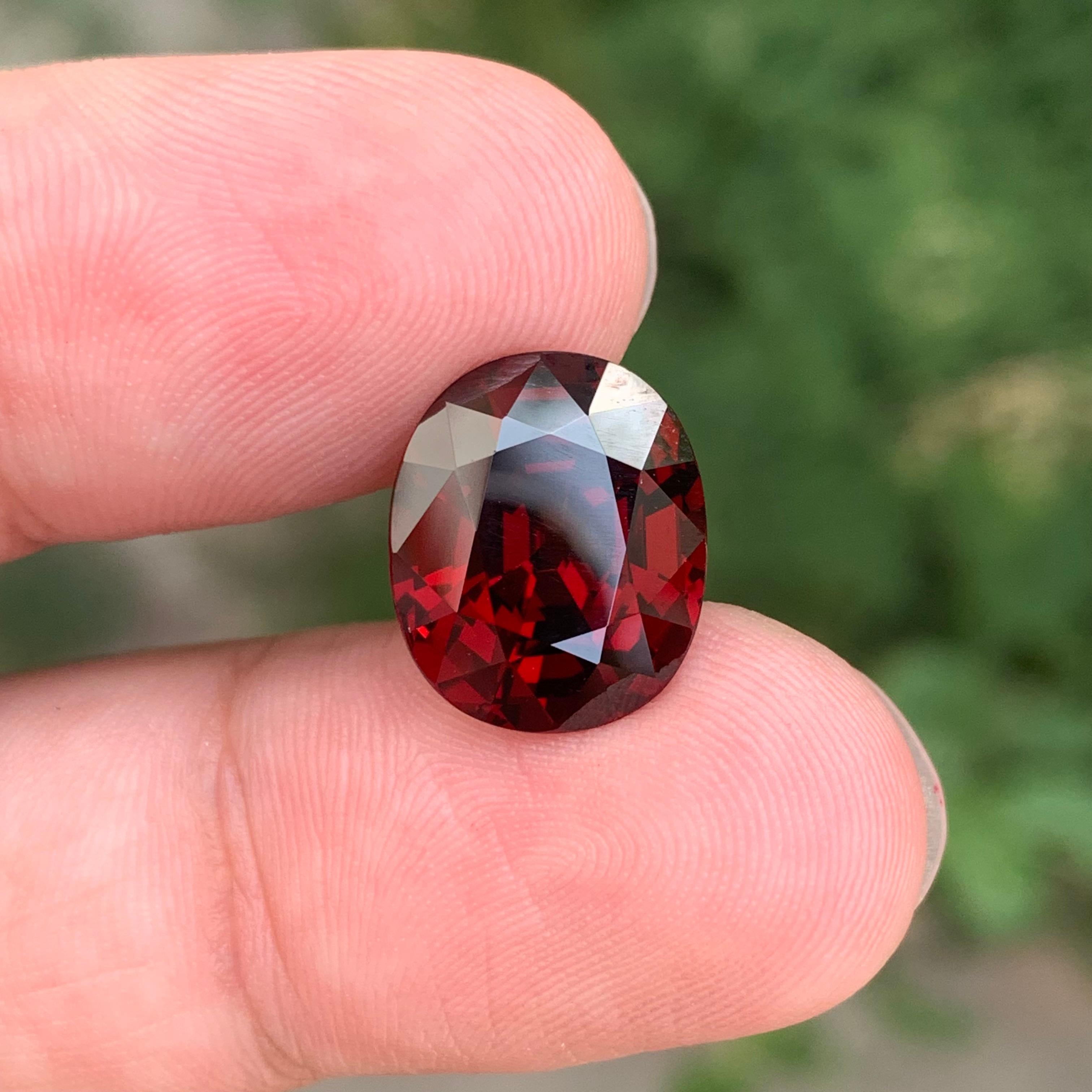 10.40 Carat Natural Loose Spessatite Garnet Cushion Cut Gemstone For Sale 5