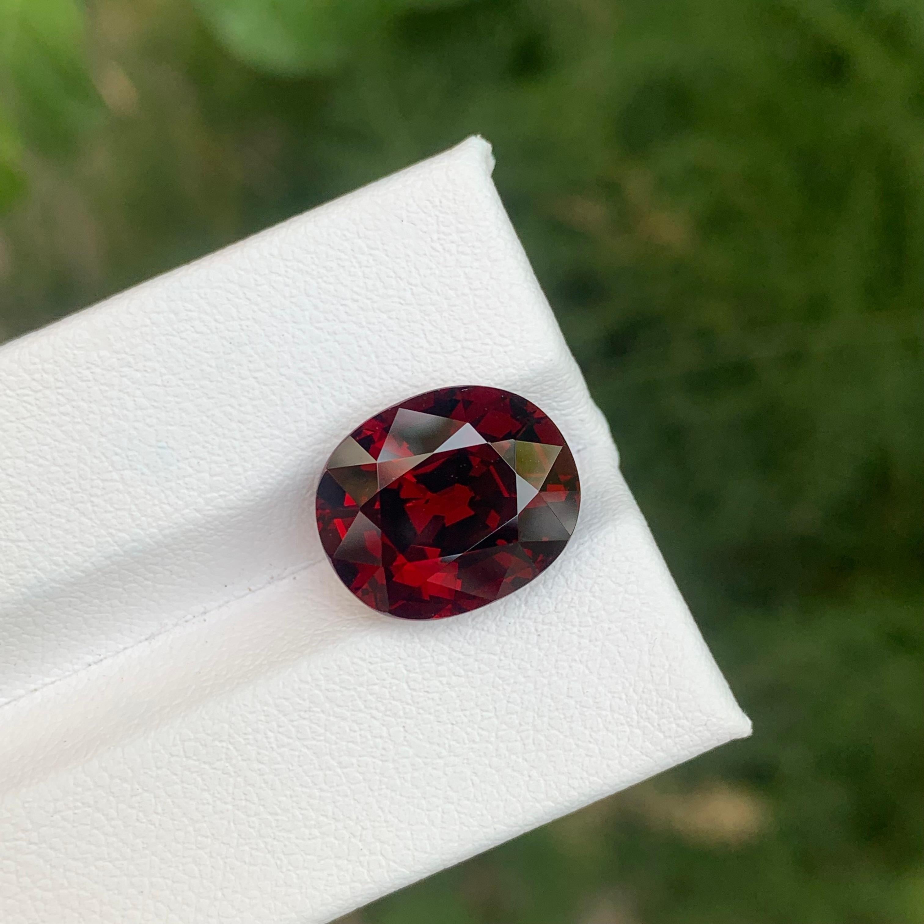 Arts and Crafts 10.40 Carat Natural Loose Spessatite Garnet Cushion Cut Gemstone For Sale