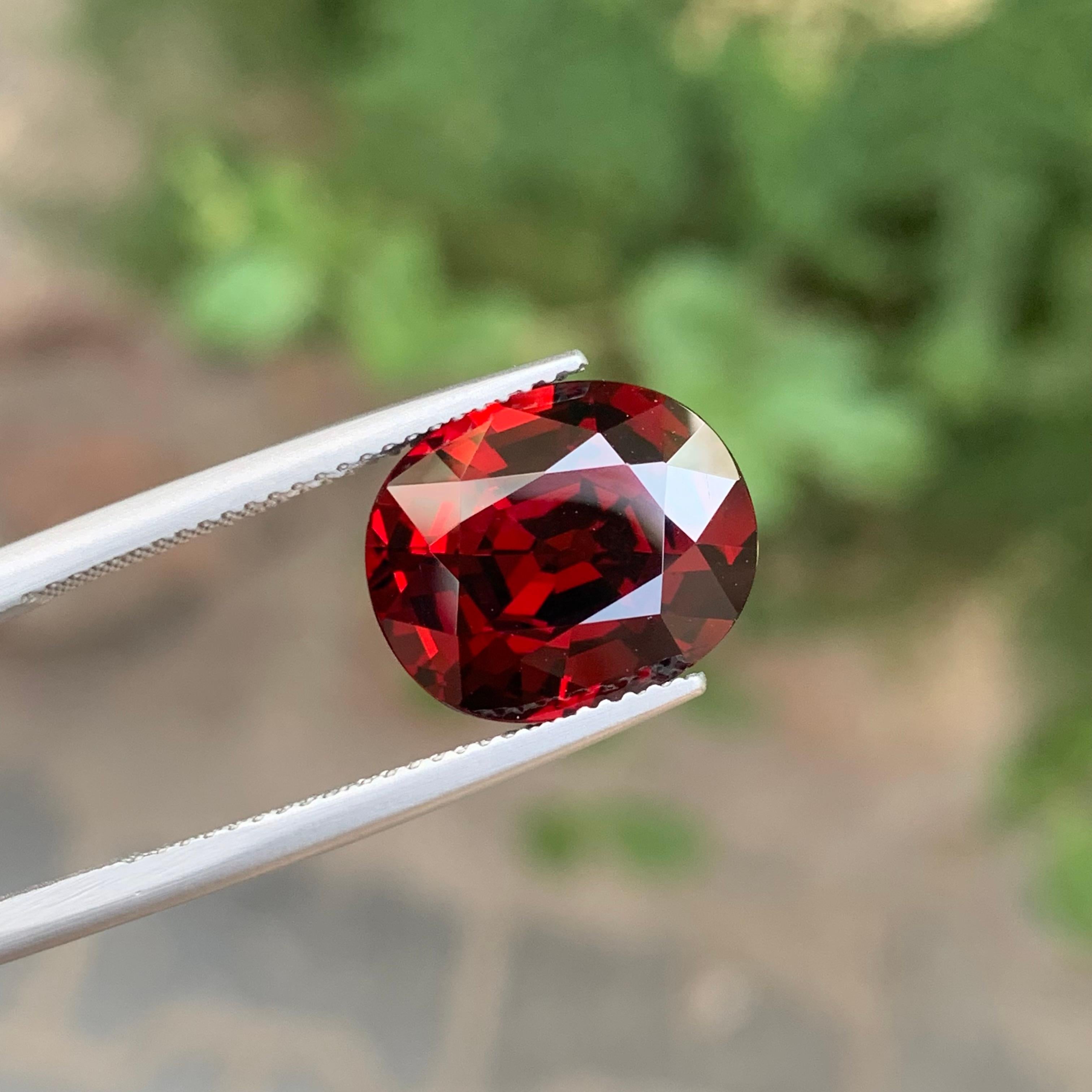 10.40 Carat Natural Loose Spessatite Garnet Cushion Cut Gemstone For Sale 2