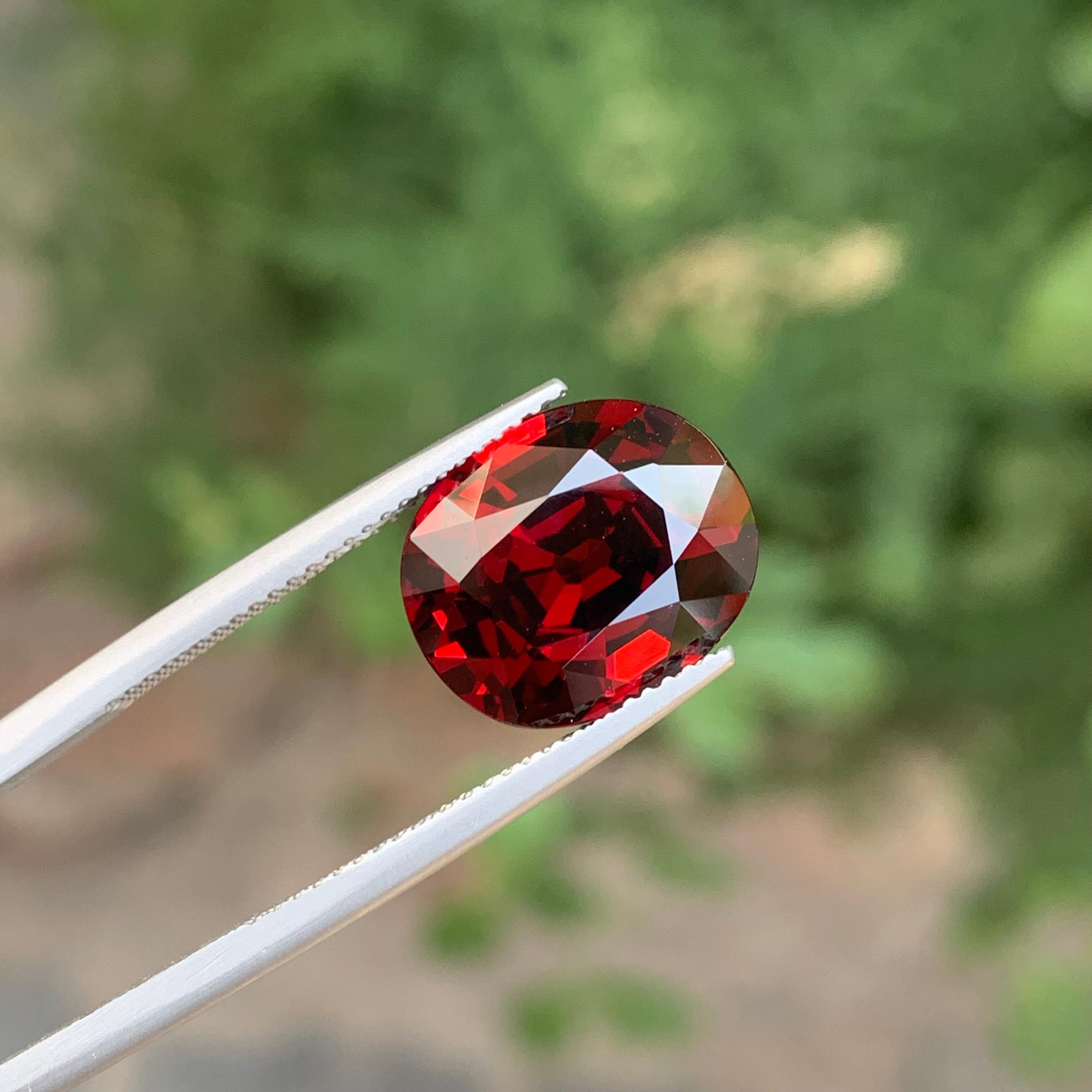 10.40 Carat Natural Loose Spessatite Garnet Cushion Cut Gemstone For Sale 3