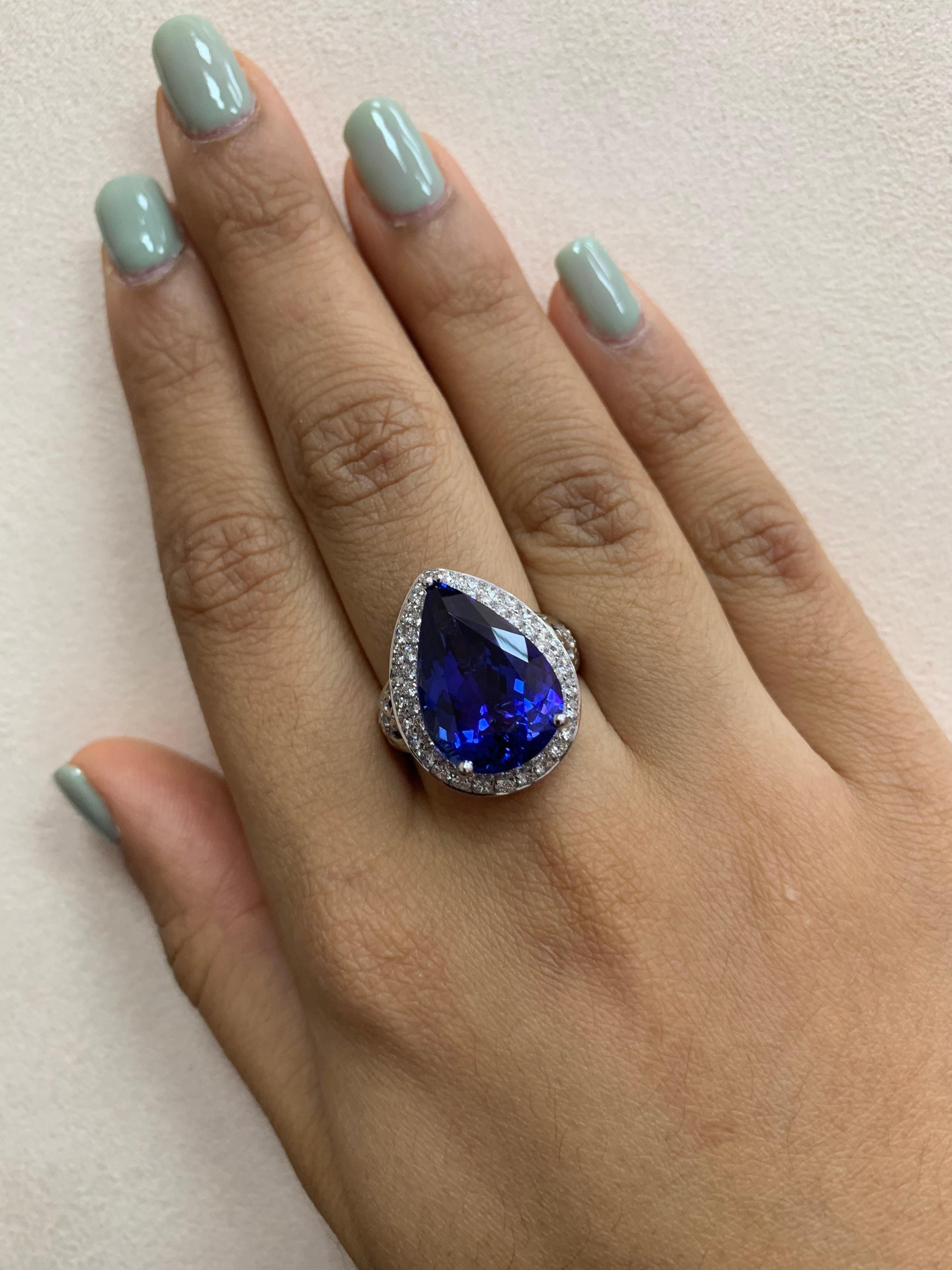 4 carat tanzanite ring