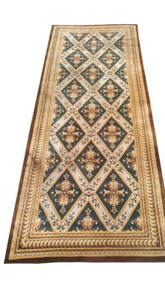 1043 - Nice French Aubusson rug savonnerie