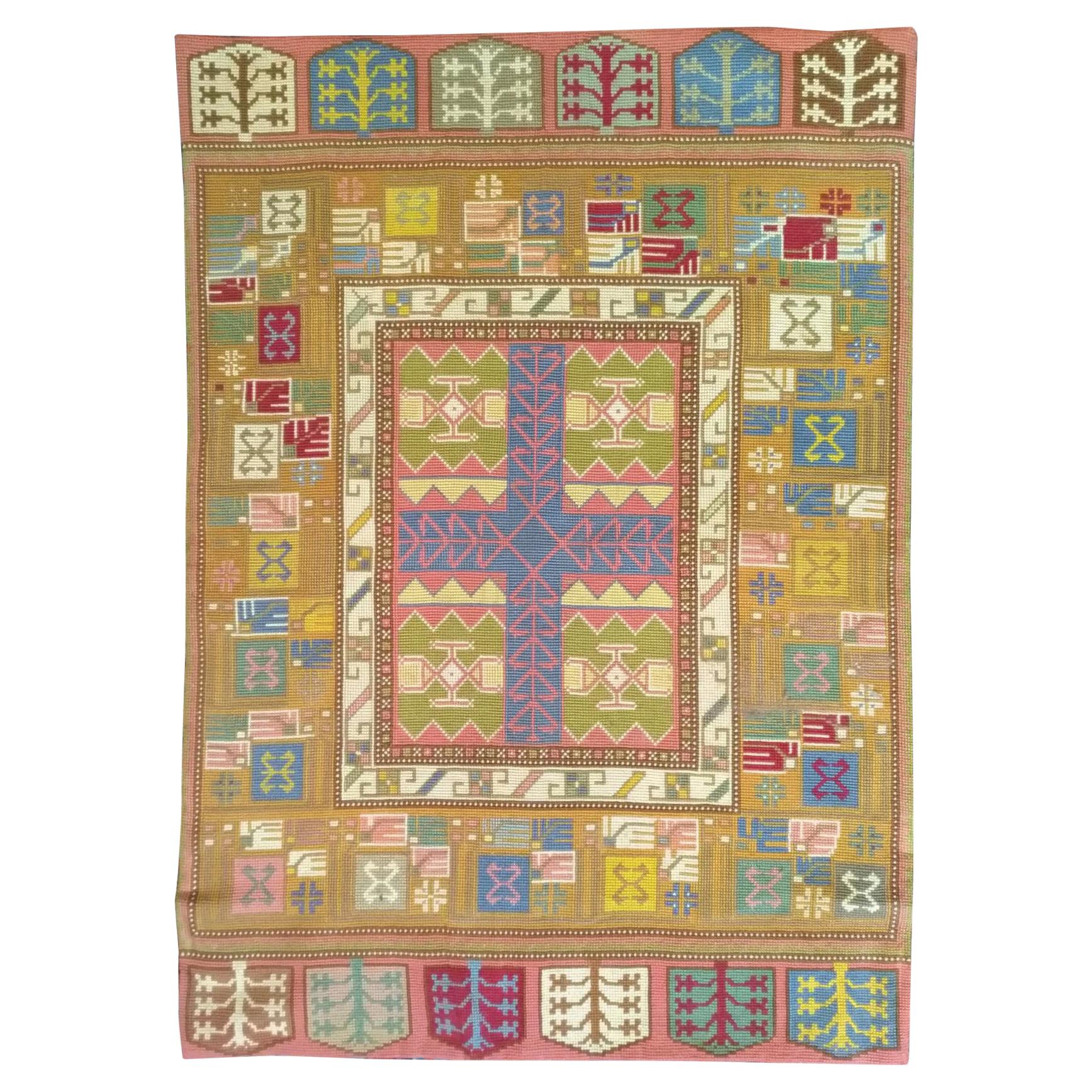 1044 - 20th Century Needle Carpet, France For Sale
