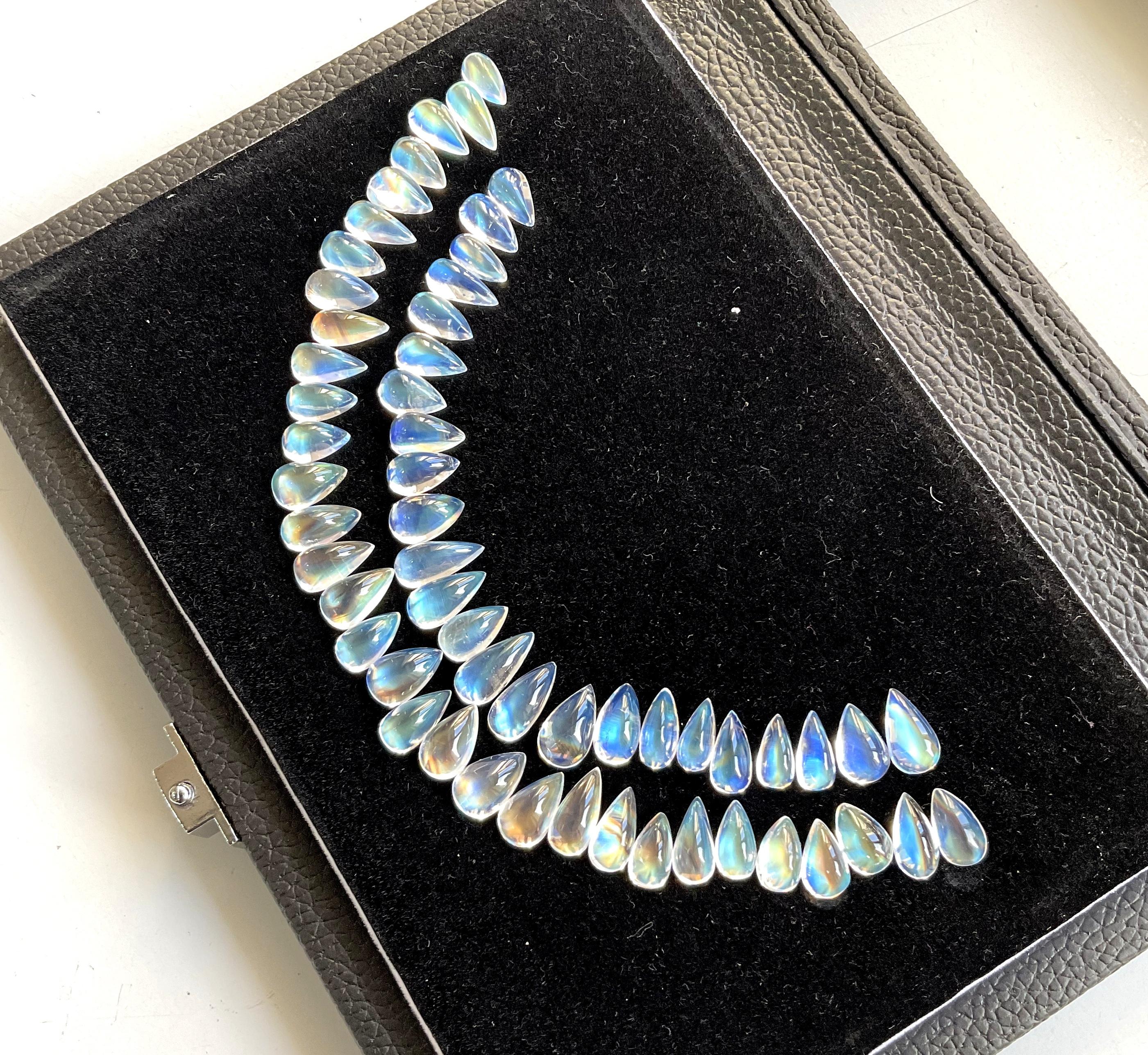 104,45 Karat Mondstein Top-Qualität Birne Layout für feinen Schmuck natürlichen Edelstein im Angebot 2