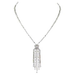 Halskette aus Weißgold mit 10.45 Karat Diamanten