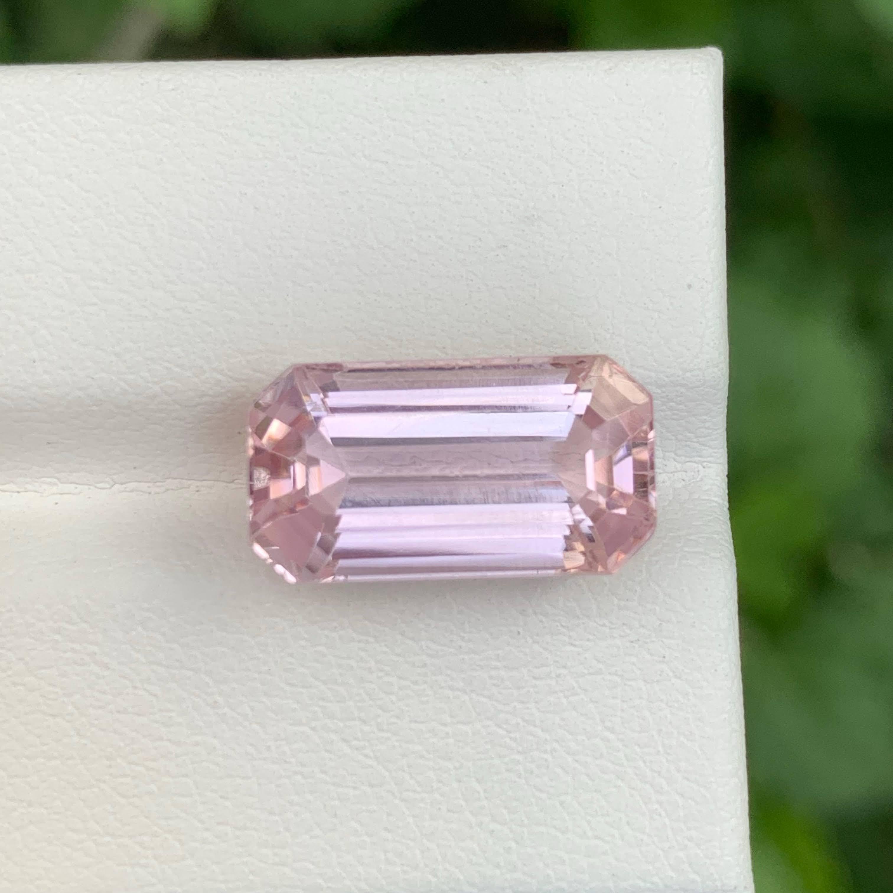 10.45 Carat Loose Pink Kunzite Stone Emerald Cut Natural Afghan Gemstone (pierre précieuse afghane) en vente 5