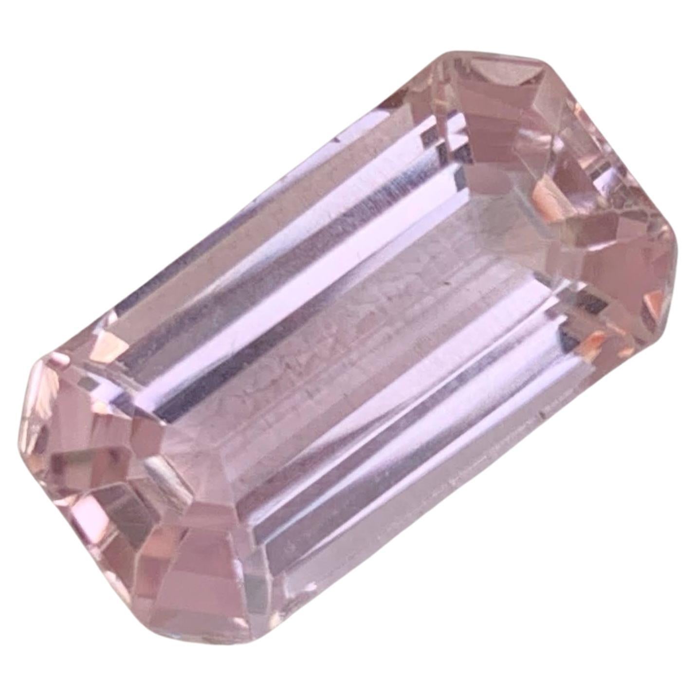 10.45 Carat Loose Pink Kunzite Stone Emerald Cut Natural Afghan Gemstone (pierre précieuse afghane) en vente