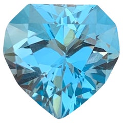 10,45 Karat schöner facettierter Blautopas Herzform Edelstein für Halskette