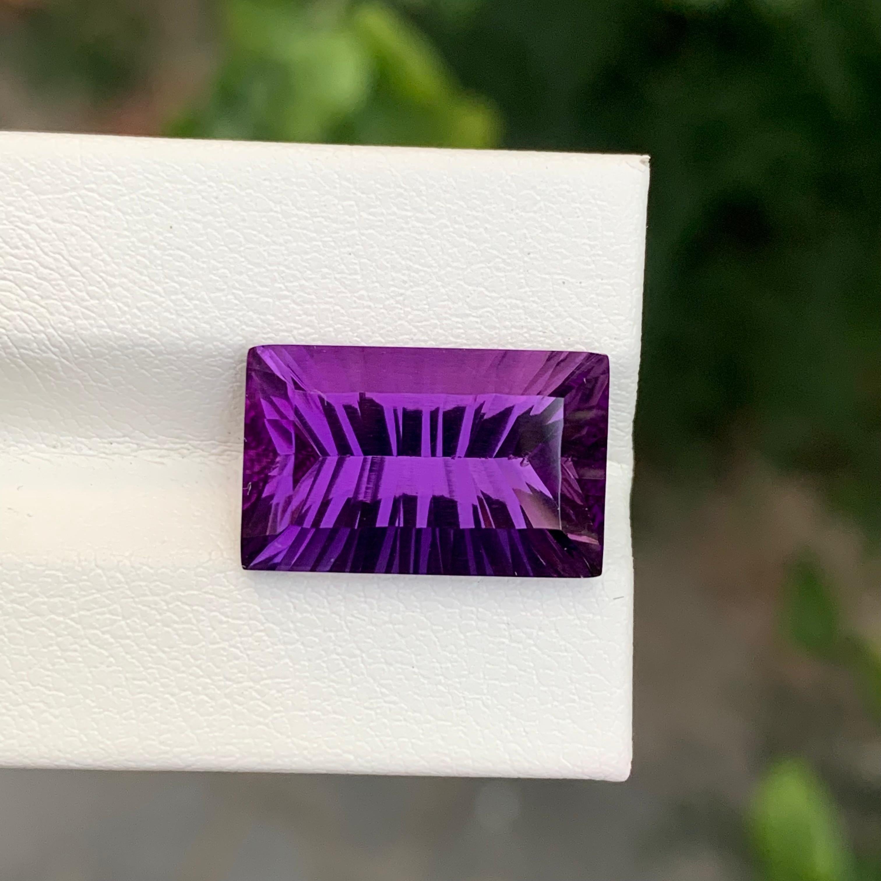 10,45 Karat Natürlicher loser Amethyst Baguette Form Edelstein (Baguetteschliff) im Angebot