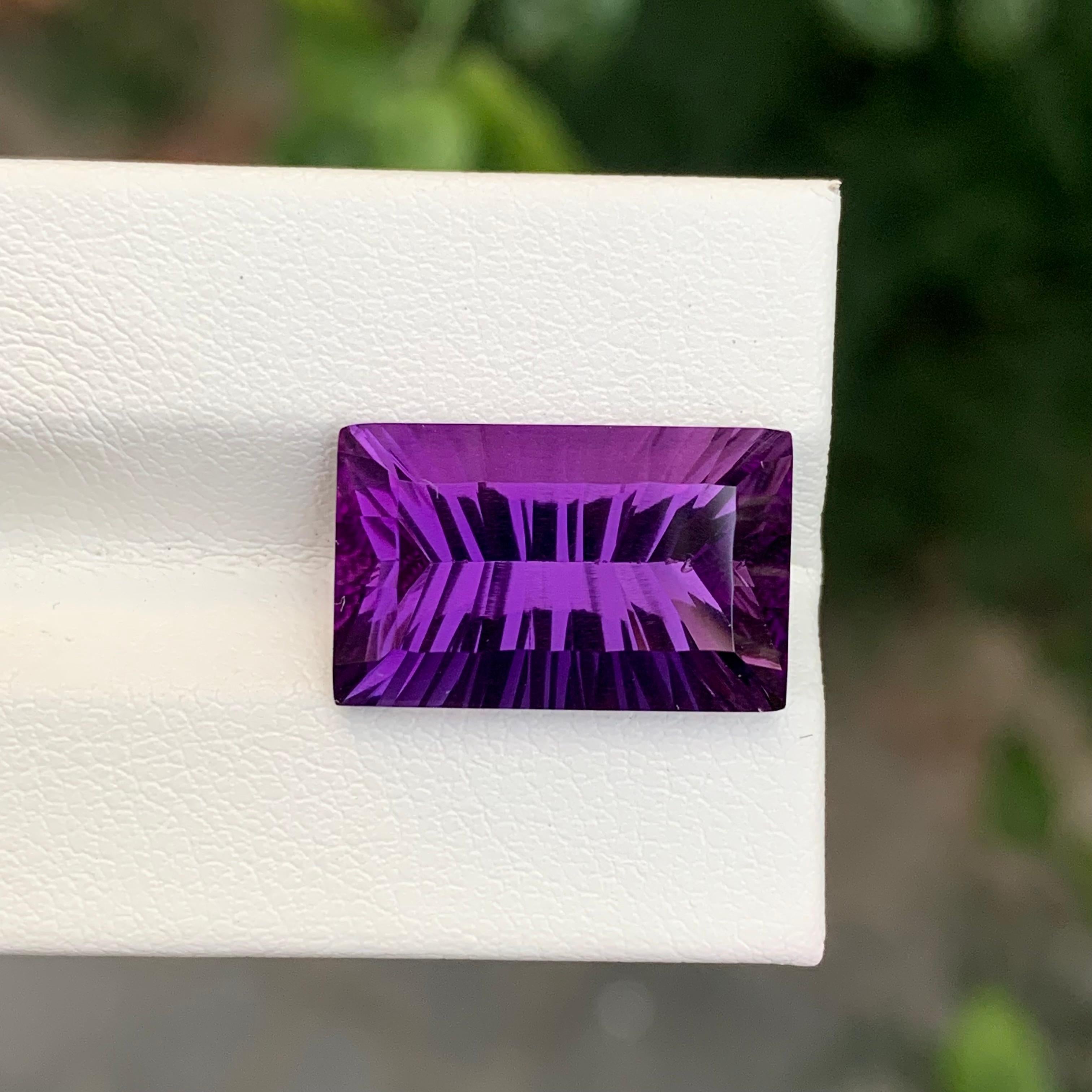 10,45 Karat Natürlicher loser Amethyst Baguette Form Edelstein im Zustand „Neu“ im Angebot in Peshawar, PK