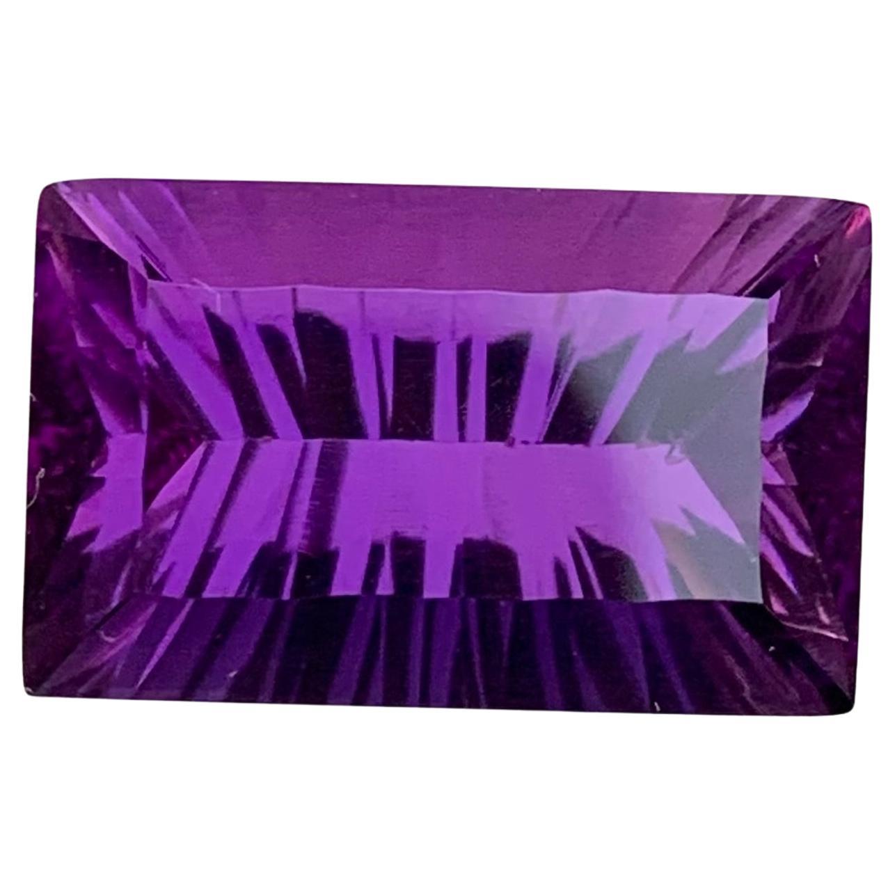 10.45 Carat Natural Loose Amethyst Baguette Shape Gem