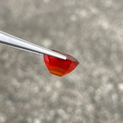 10.45 carats Red Hessonite Garnet Cushion Cut Natural African Gemstone