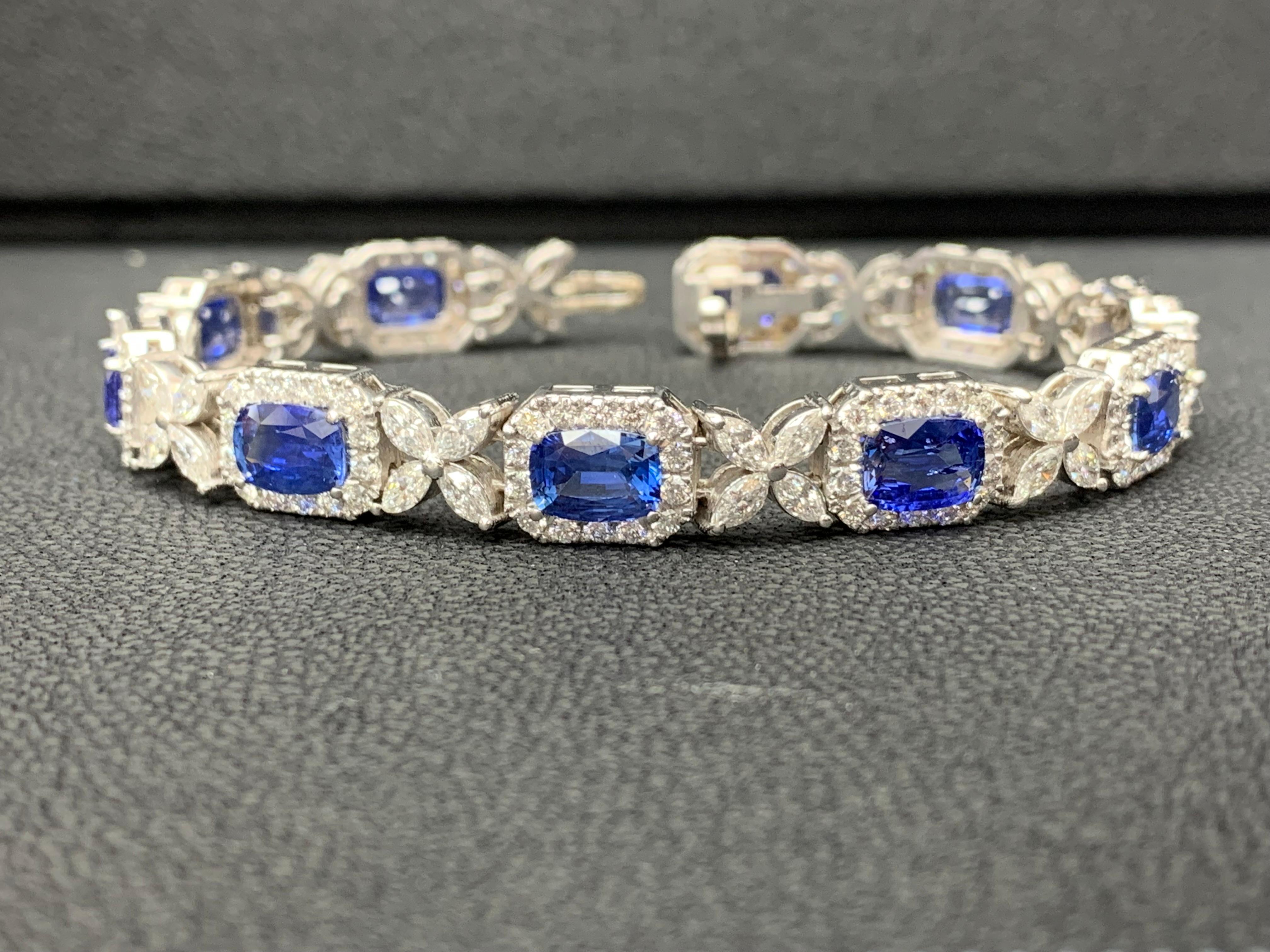 cushion cut diamond bracelet