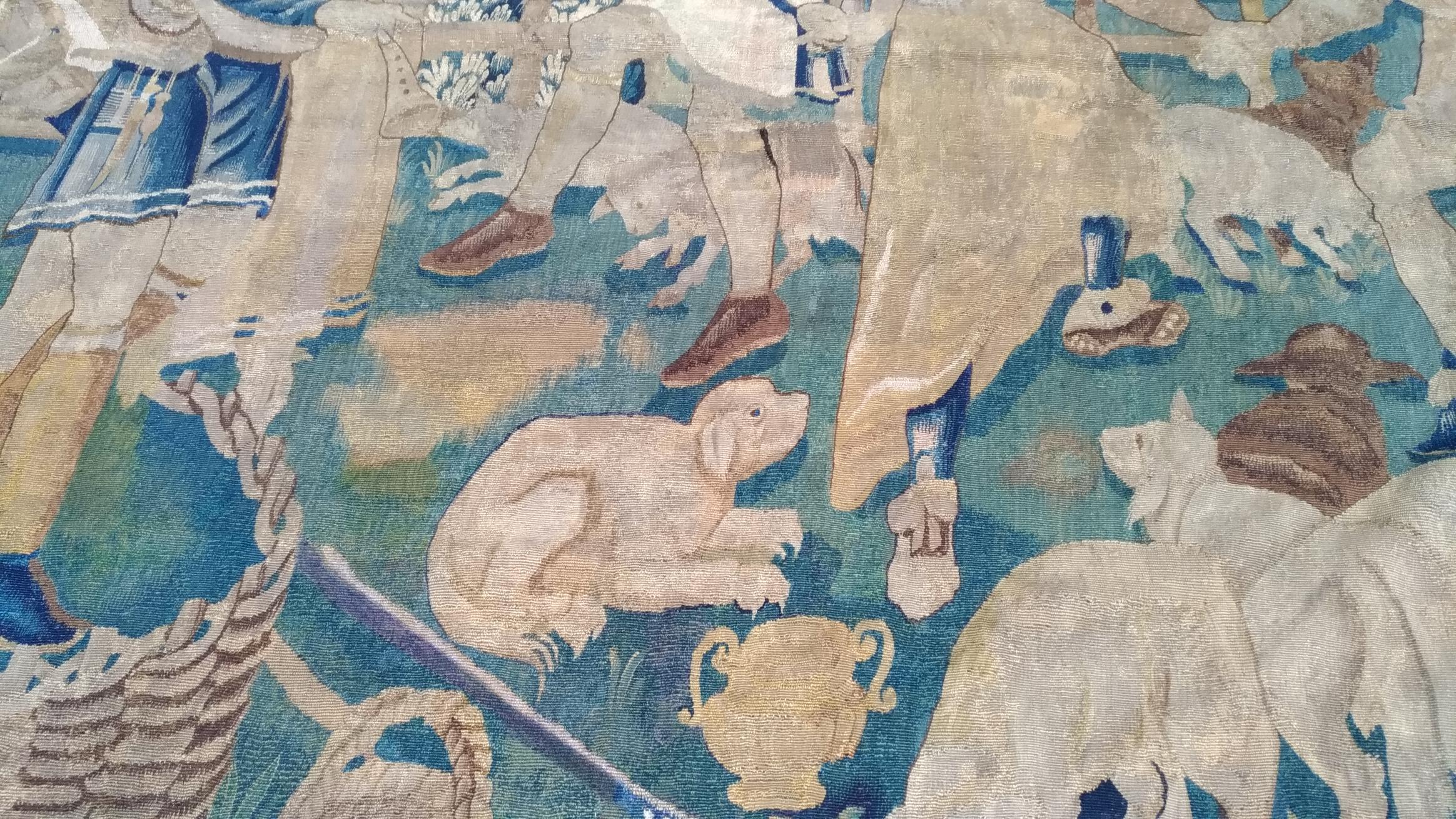 1048 - 17th century Tapestry village festival.
Thanks to our Restoration-Conservation workshop and also Our know-how, 
we are pleased to present to you works of art in fabric such as Tapestry, 
Carpets and Textiles in very good conservation quality
