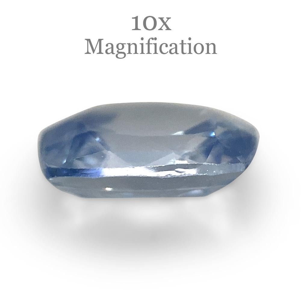1.04ct Cushion Icy Blue Sapphire from Sri Lanka Unheated For Sale 2