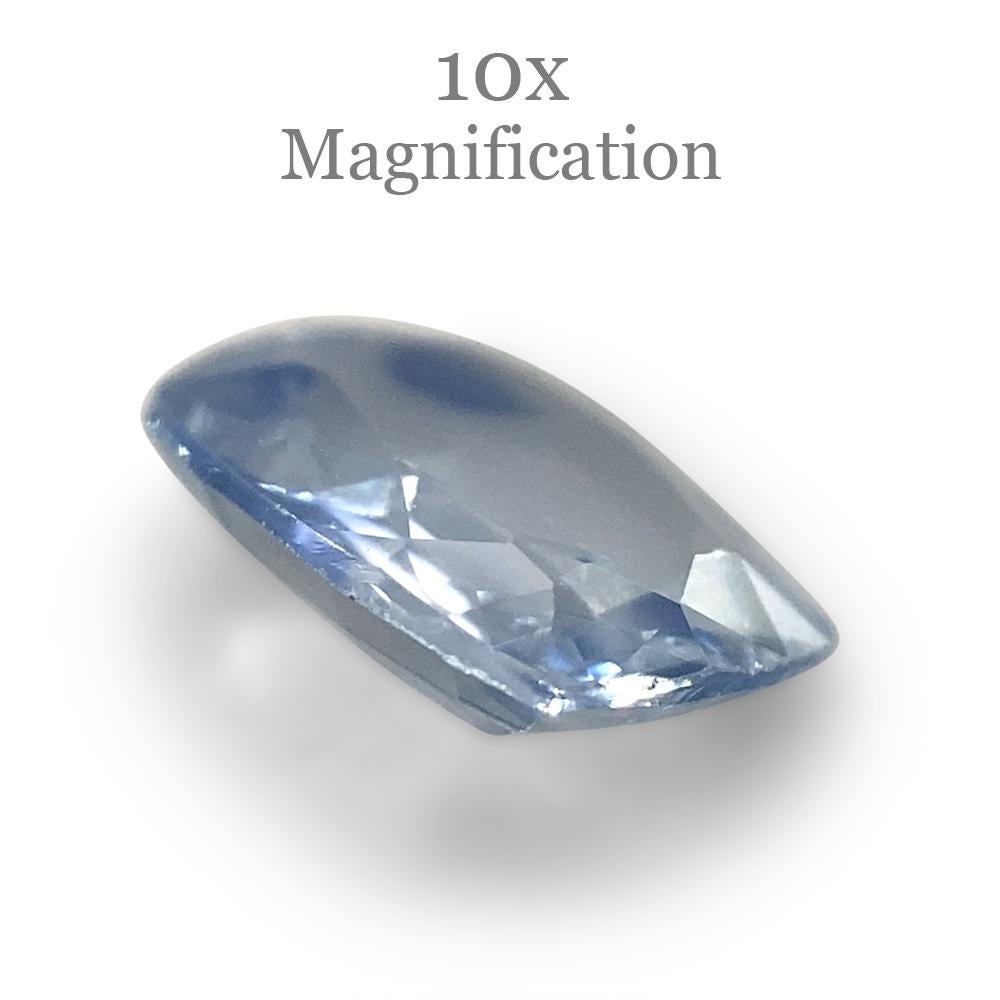 1.04ct Cushion Icy Blue Sapphire from Sri Lanka Unheated For Sale 3