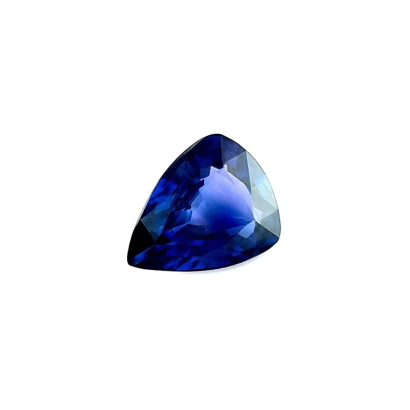 1.04ct Deep Blue GIA Certified Untreated Sapphire Pear Cut Rare Gem 7.3x5.8mm

GIA Certified Fine Blue Sapphire Gemstone.
1.04 Carat sapphire with a beautiful deep blue colour.
Fully certified by GIA confirming stone as natural. Standard heated like