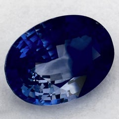 1.04ct Natural Blue Sapphire Gemstone from Ceylon, Heat Treated