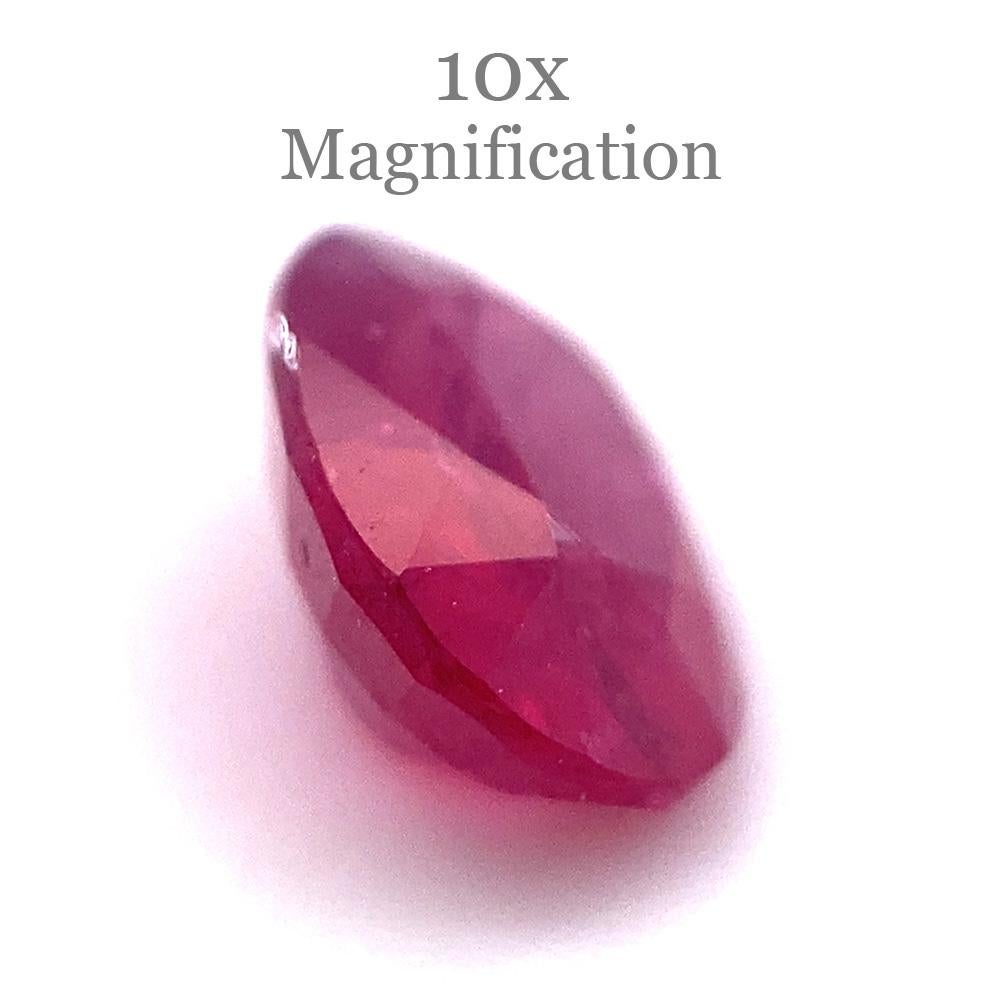 1.04ct Oval Red Ruby from Mozambique 5
