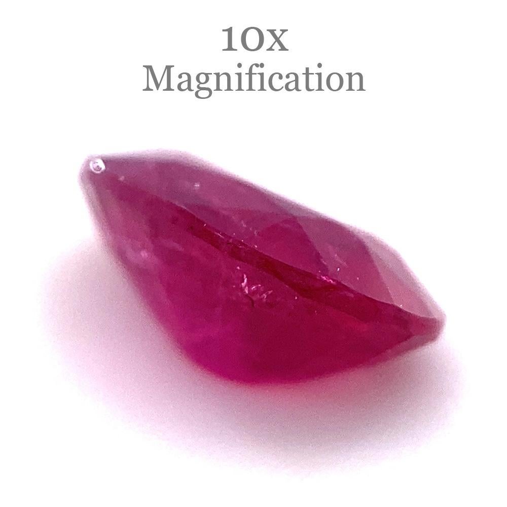 1.04ct Oval Red Ruby from Mozambique 6
