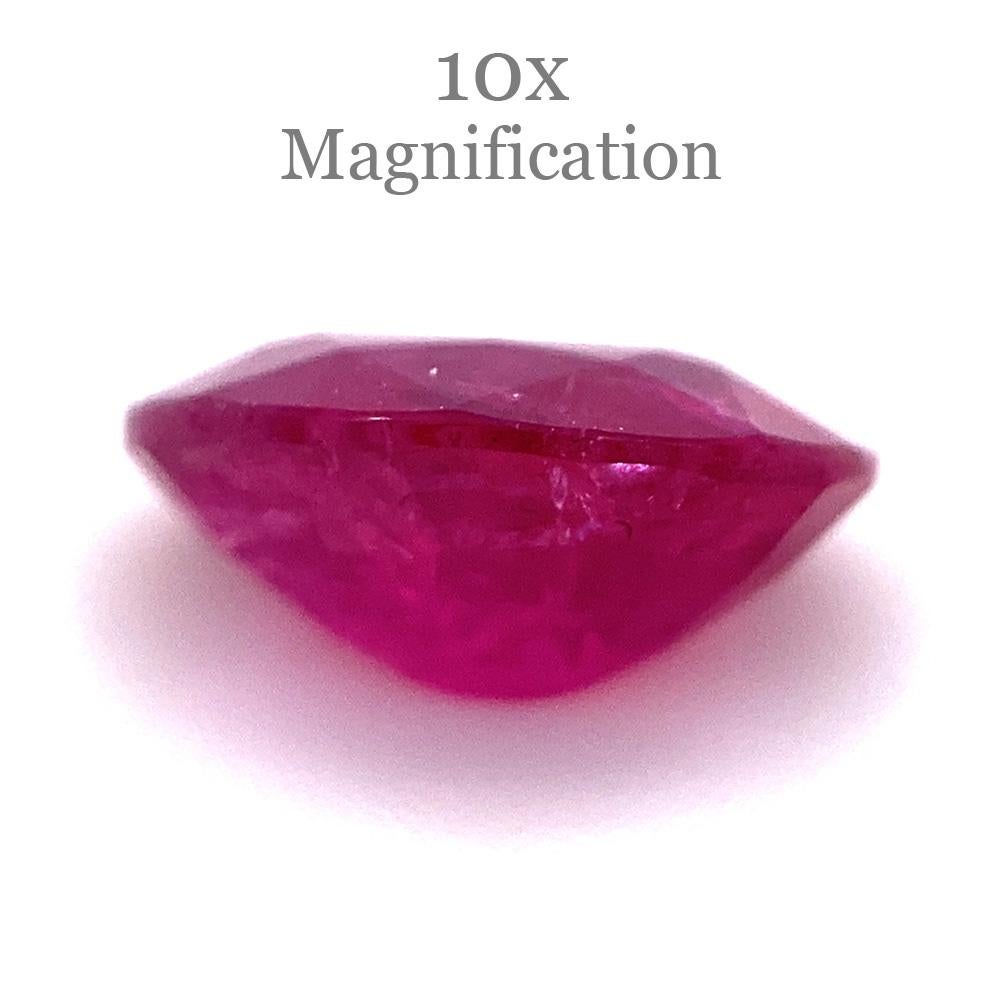 1.04ct Oval Red Ruby from Mozambique 7