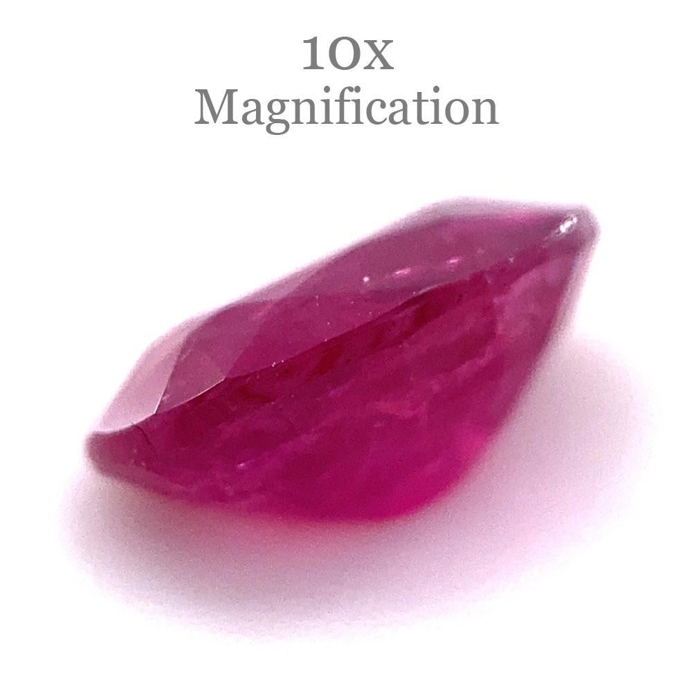 1.04ct Oval Red Ruby from Mozambique 8
