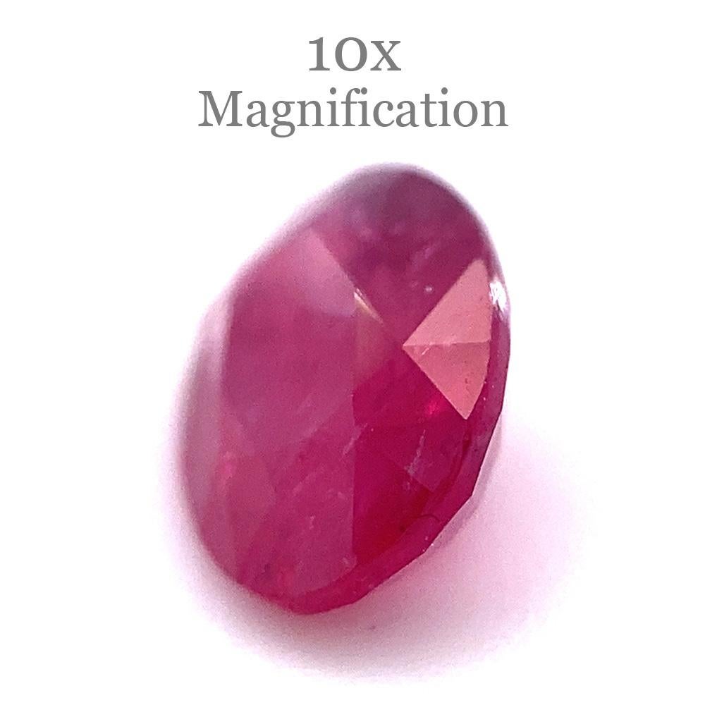 1.04ct Oval Red Ruby from Mozambique 9