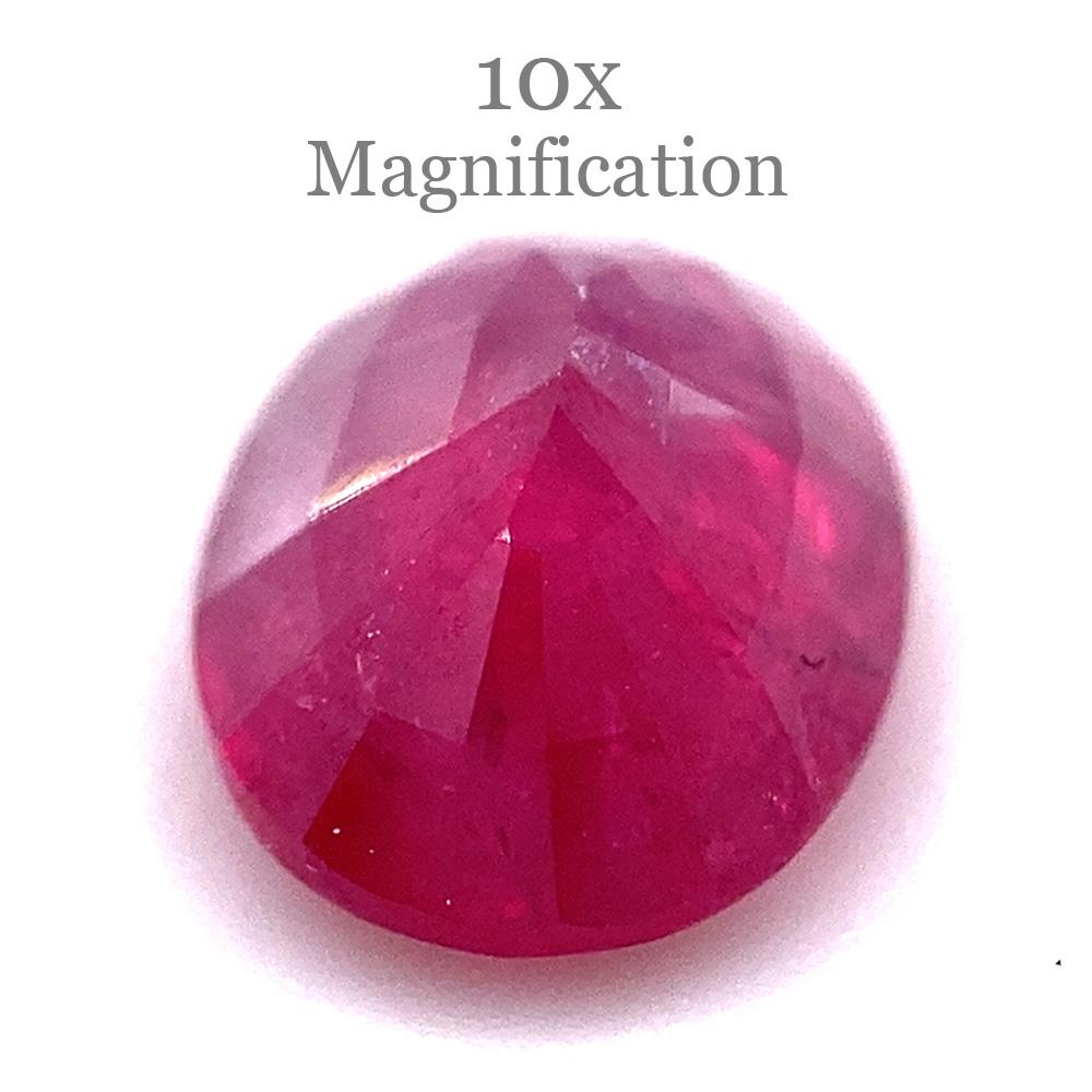 1.04ct Oval Red Ruby from Mozambique 14