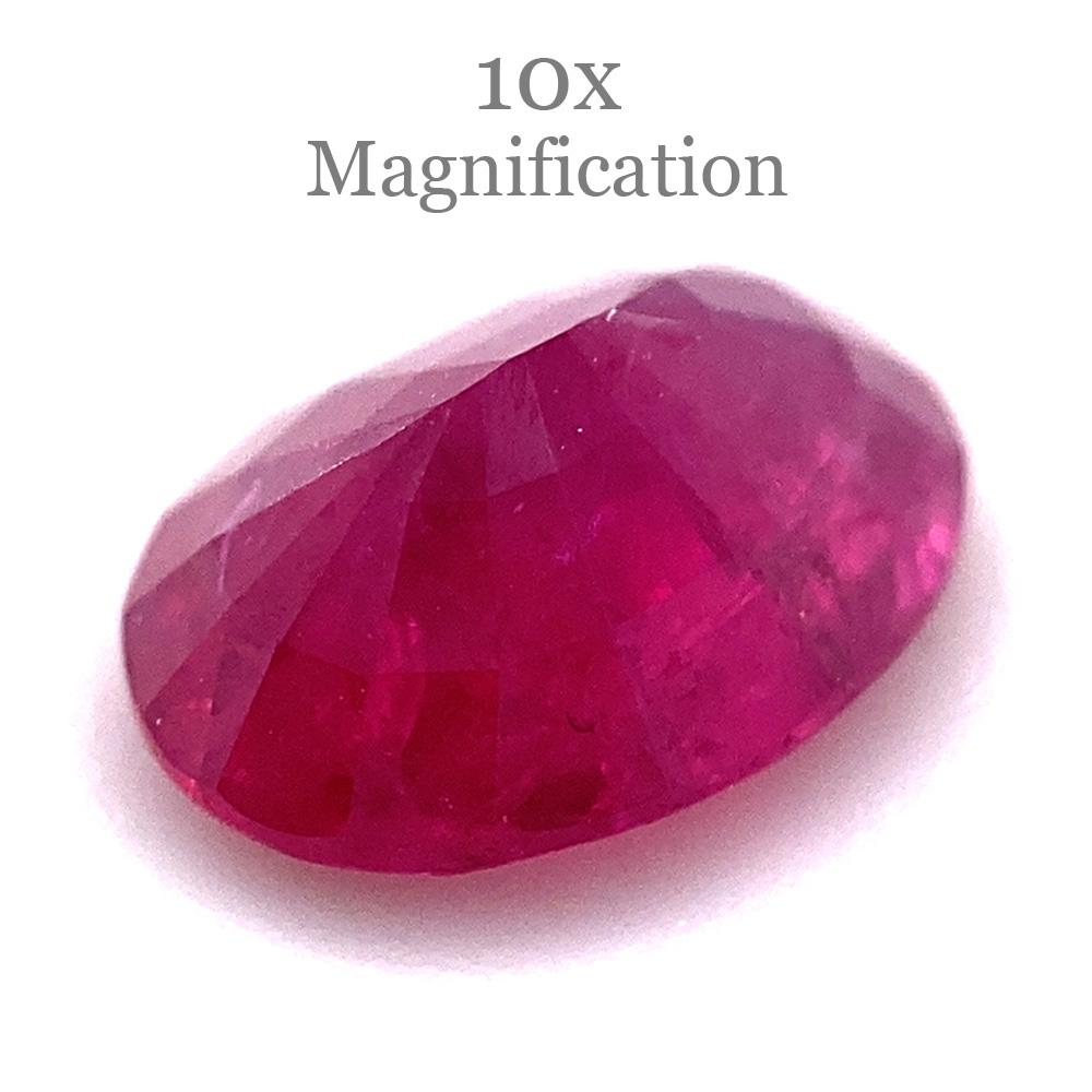 1.04ct Oval Red Ruby from Mozambique 15