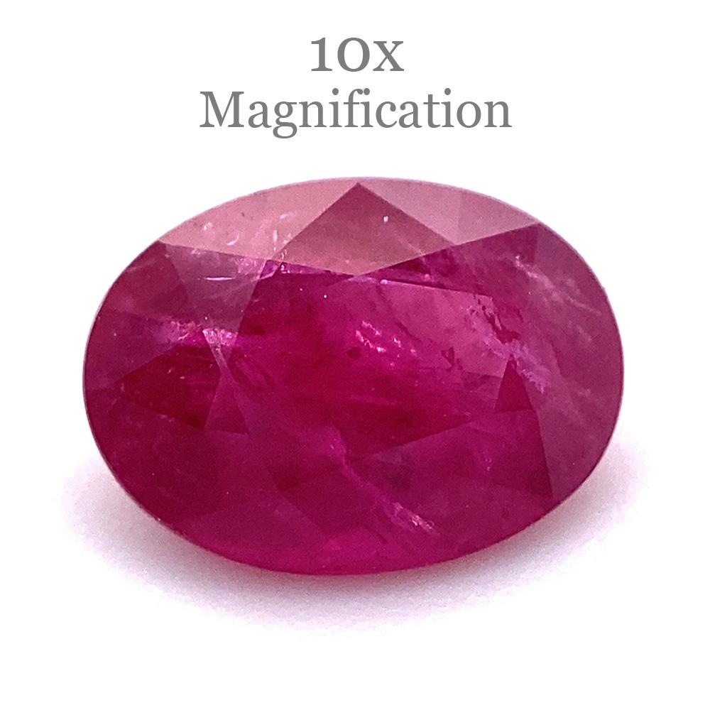 1.04ct Oval Red Ruby from Mozambique In New Condition In Toronto, Ontario