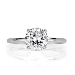 1.04ct Round Brilliant Cut Diamond Engagement Ring