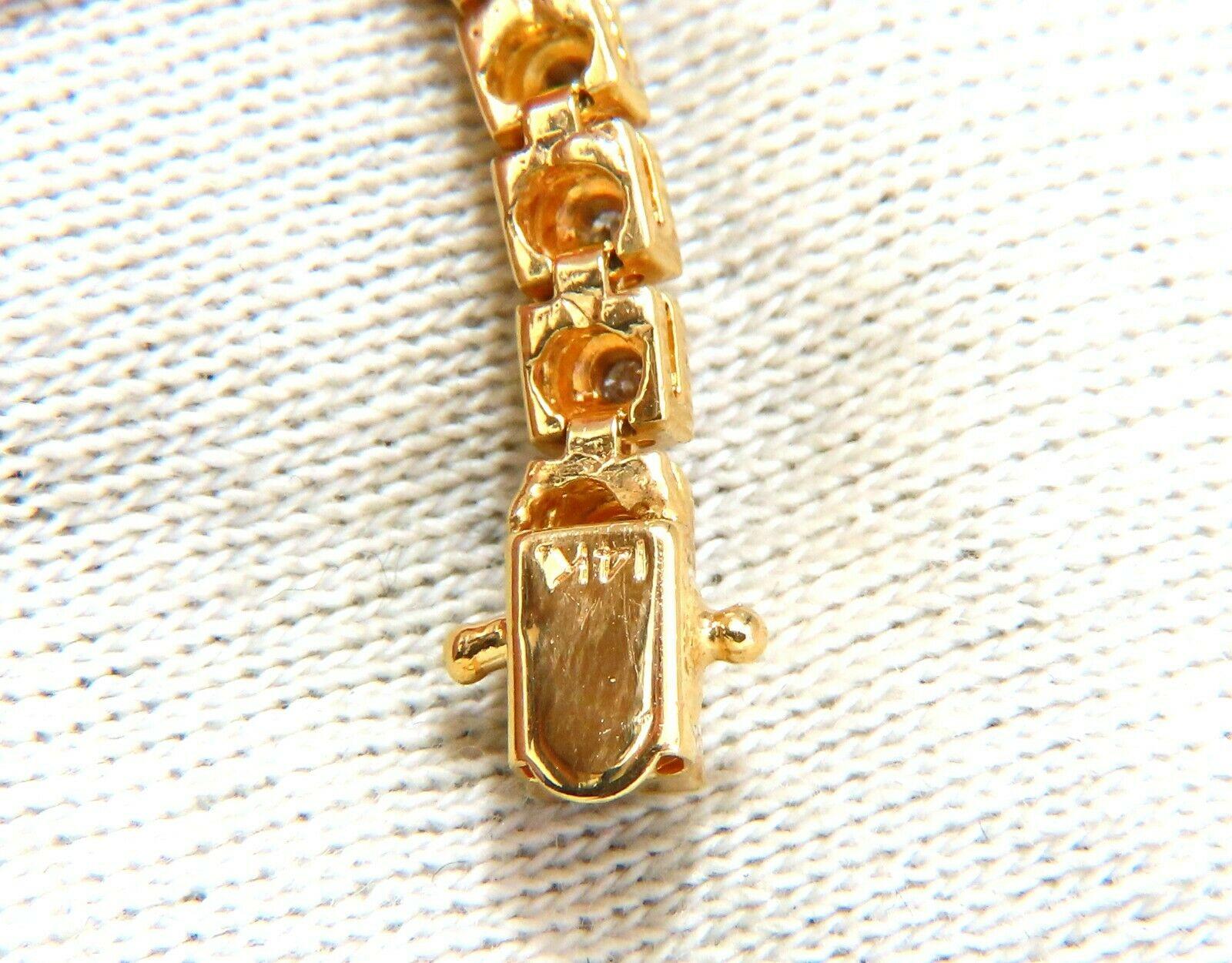 Bracelet rétro de style vintage en or 14 carats avec diamants ronds de 1,04 carat Neuf - En vente à New York, NY