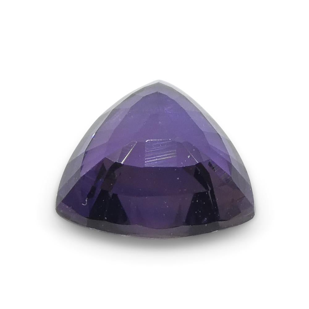1.04ct Trillion Purple Sapphire from Madagascar Unheated For Sale 6