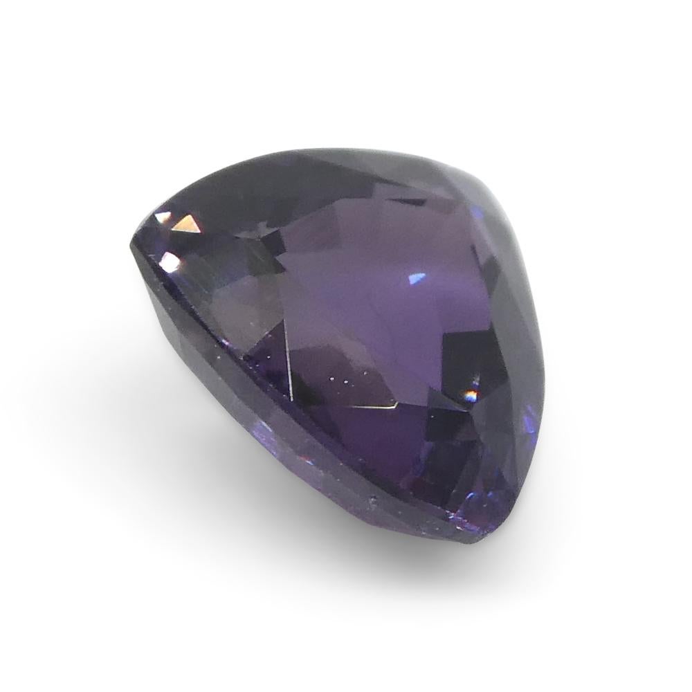 Women's or Men's 1.04ct Trillion Purple Sapphire from Madagascar Unheated For Sale