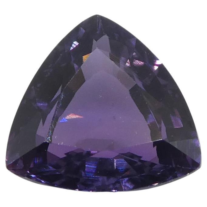 1.04ct Trillion Purple Sapphire from Madagascar Unheated For Sale