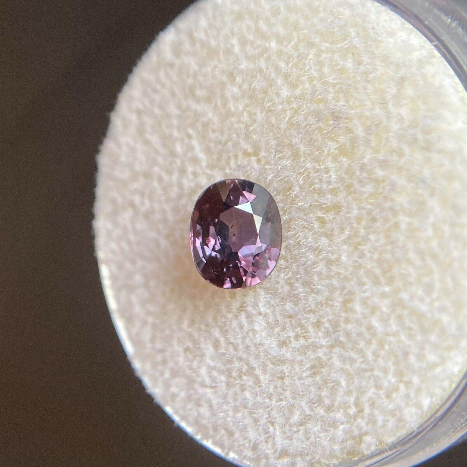 1.04 Zaffiro non riscaldato rosa viola taglio ovale non trattato Gemma sfusa 5