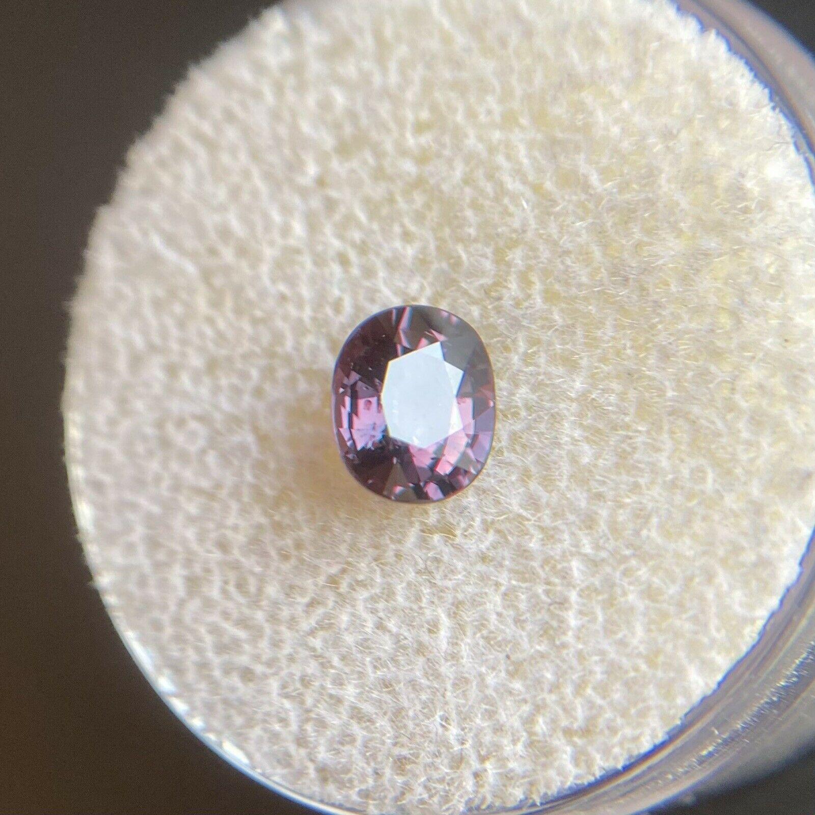 1.04 Zaffiro non riscaldato rosa viola taglio ovale non trattato Gemma sfusa 6
