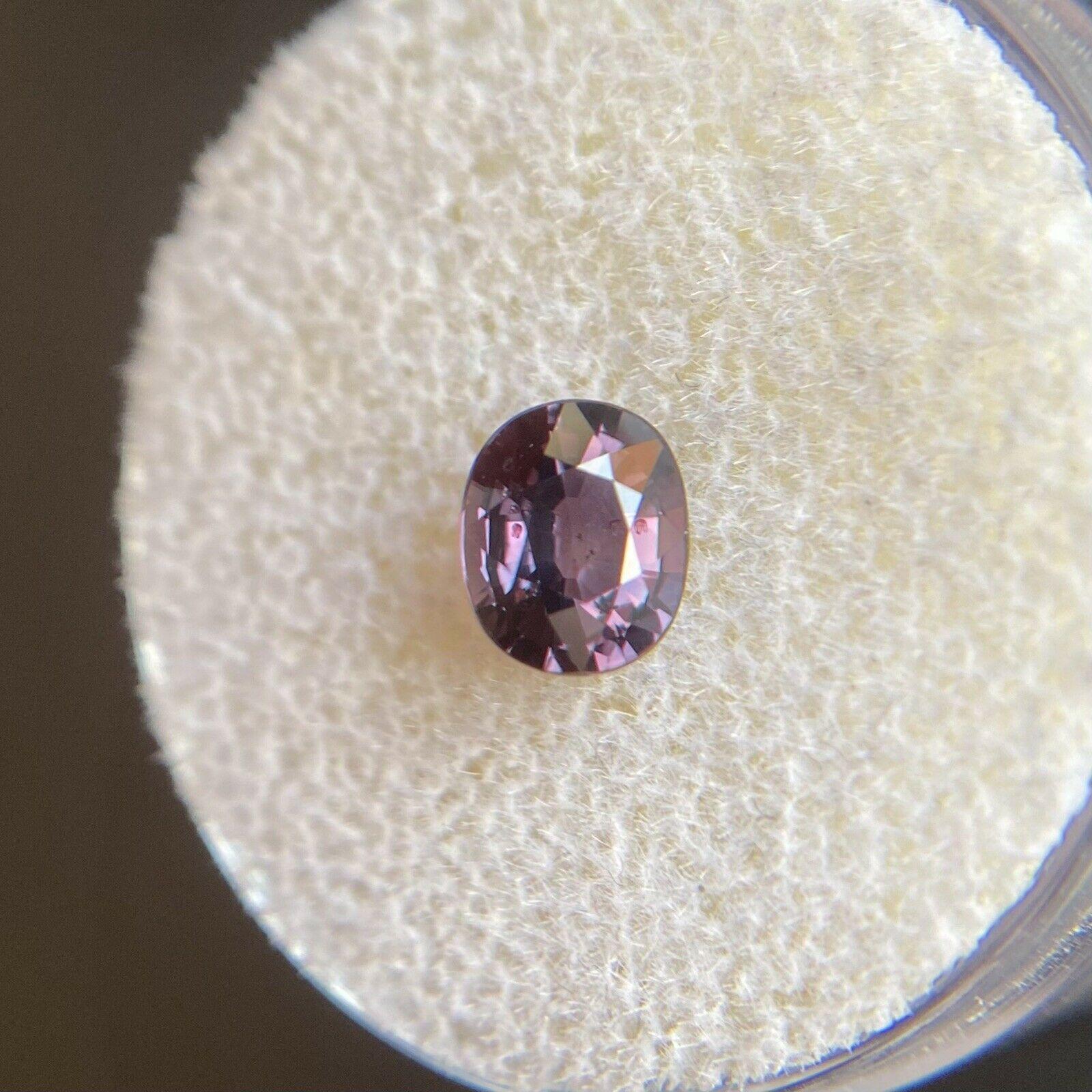 Taglio ovale 1.04 Zaffiro non riscaldato rosa viola taglio ovale non trattato Gemma sfusa