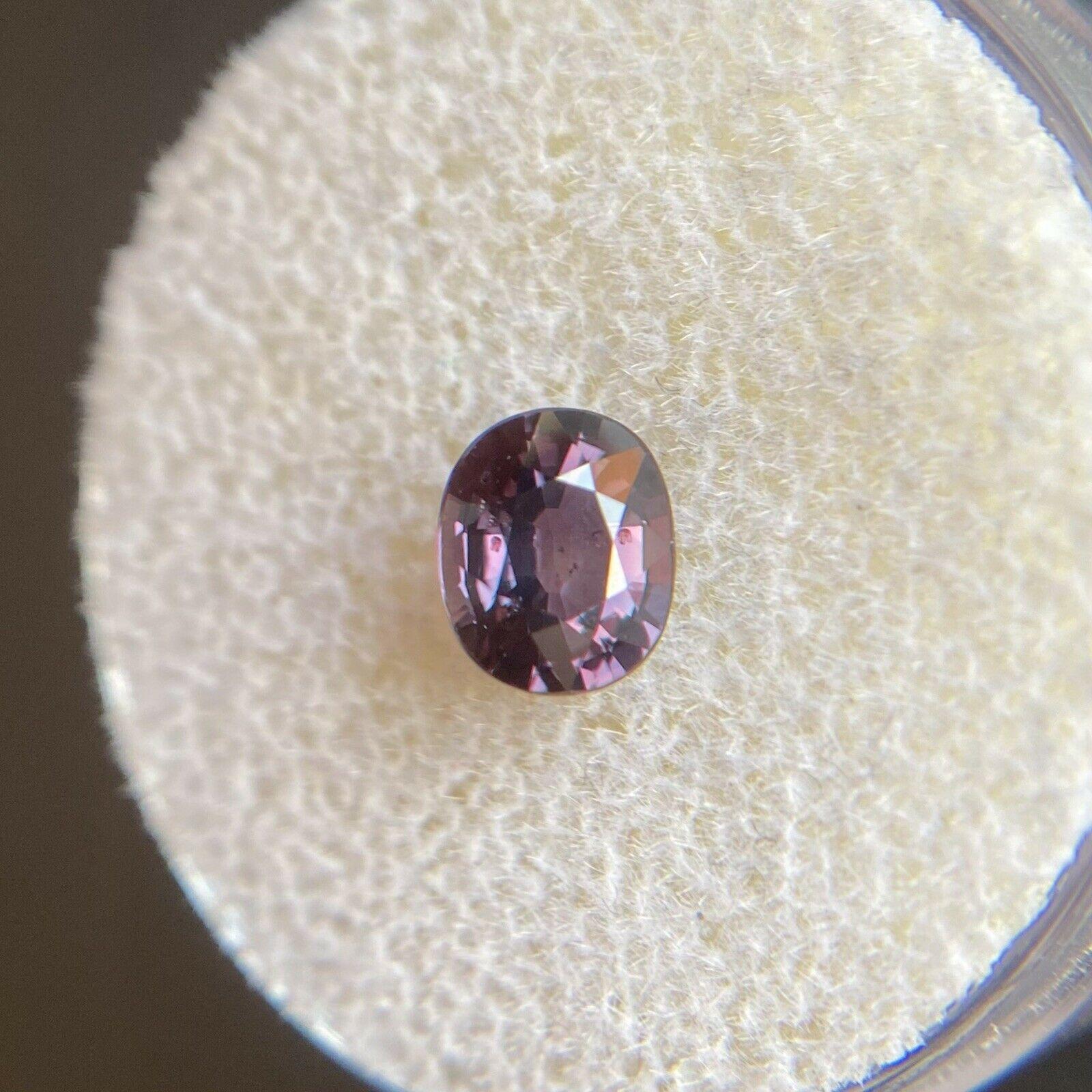 1.04 Zaffiro non riscaldato rosa viola taglio ovale non trattato Gemma sfusa 1