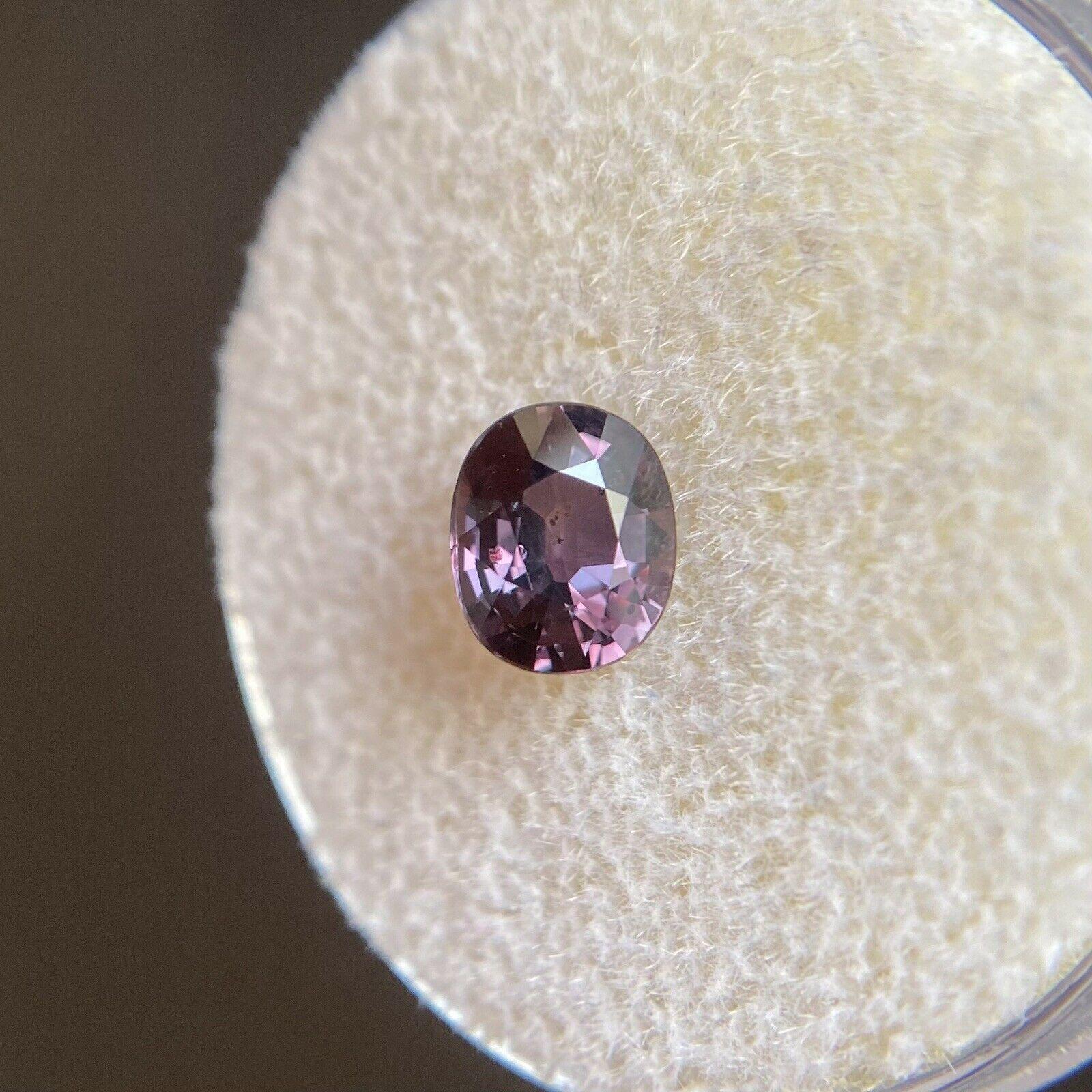 1.04 Zaffiro non riscaldato rosa viola taglio ovale non trattato Gemma sfusa 2