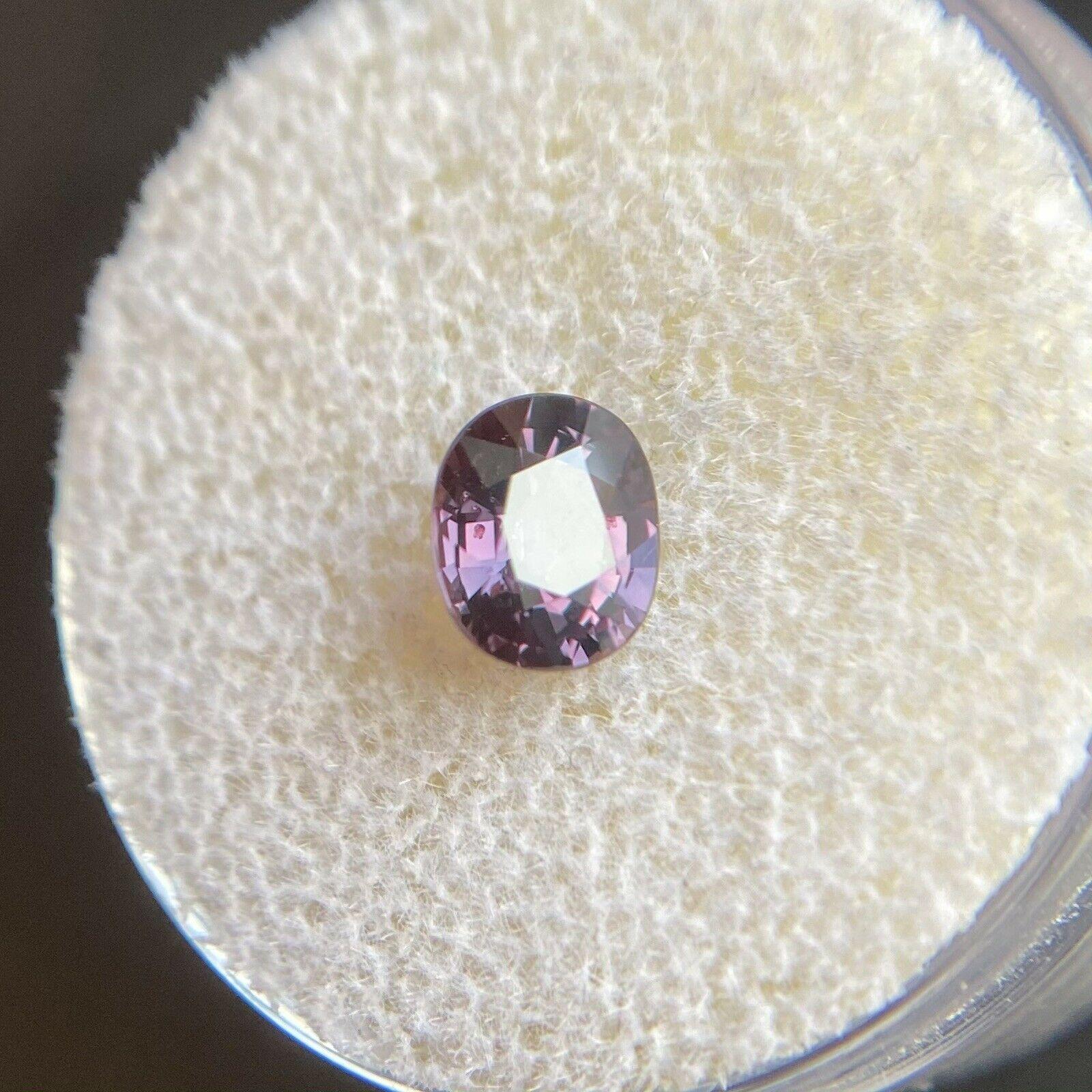 1.04 Zaffiro non riscaldato rosa viola taglio ovale non trattato Gemma sfusa 3