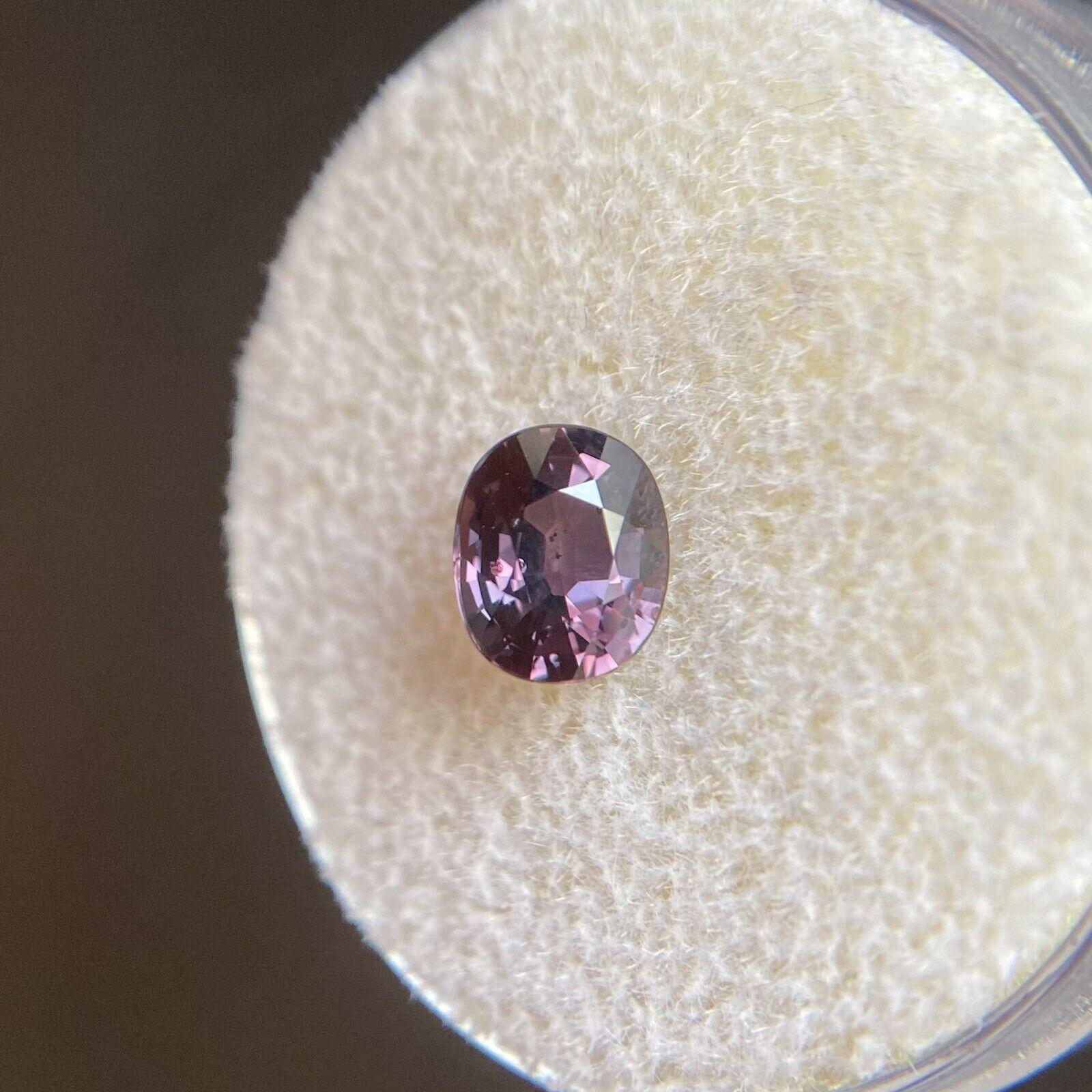 1.04 Zaffiro non riscaldato rosa viola taglio ovale non trattato Gemma sfusa 4