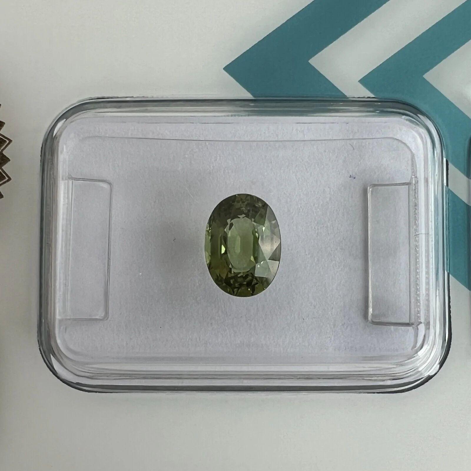 1.04ct Untreated Green Sapphire IGI Certified Unheated Oval Cut Rare Loose Gem

Natural Vivid Green Untreated Sapphire In IGI Blister.
1.04 Carat with an excellent oval cut and totally untreated/unheated which is very rare for natural sapphires.