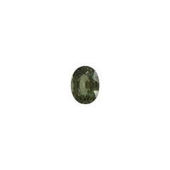 1.04ct Untreated Green Sapphire IGI Certified Unheated Oval Cut Rare Loose Gem