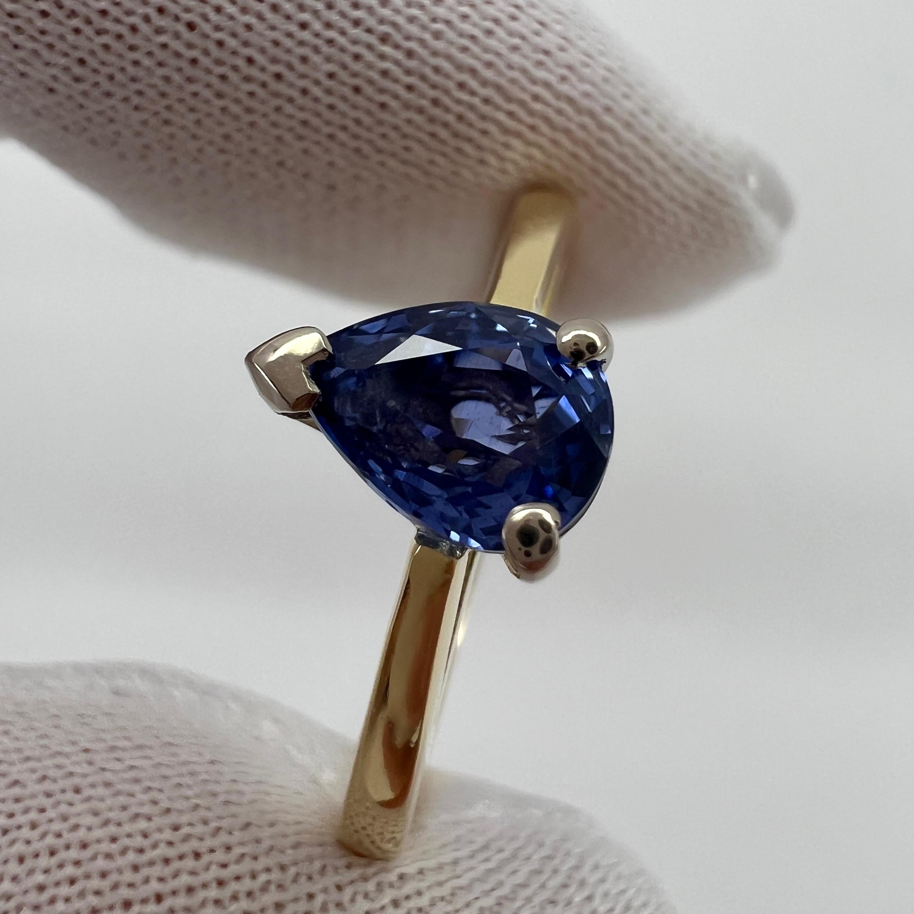 tear drop sapphire ring