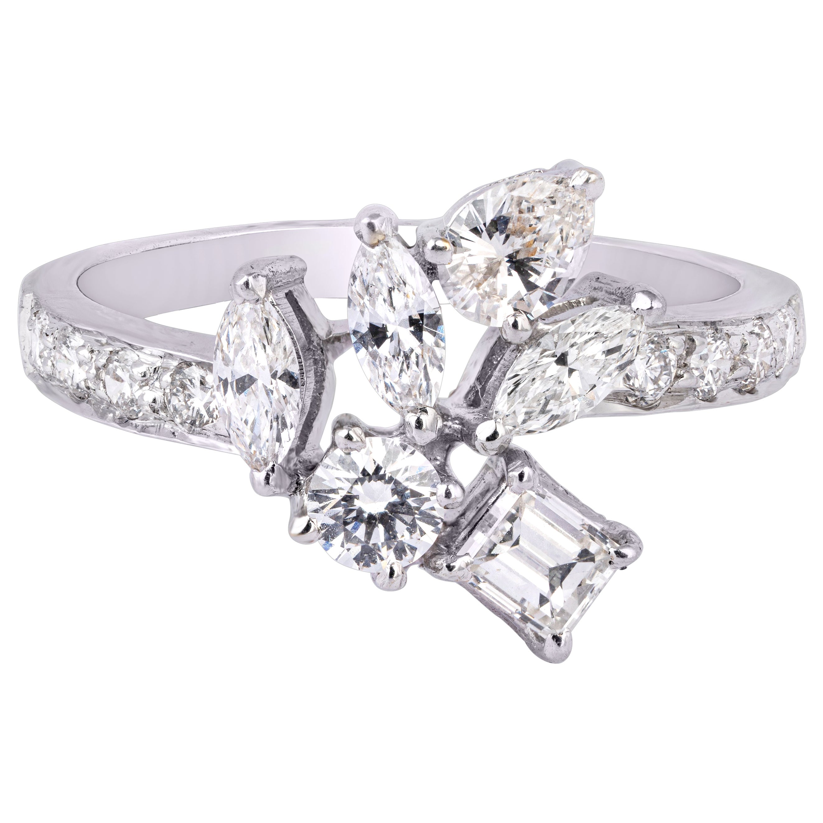 Bague en or avec 1,04cts de diamant