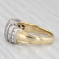 1.04ctw Diamond Ring 18k White Yellow Gold Size 8 Anniversary