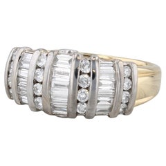 1.04ctw Diamantring 18k Weißes Gelbgold Größe 8 Jahrestag