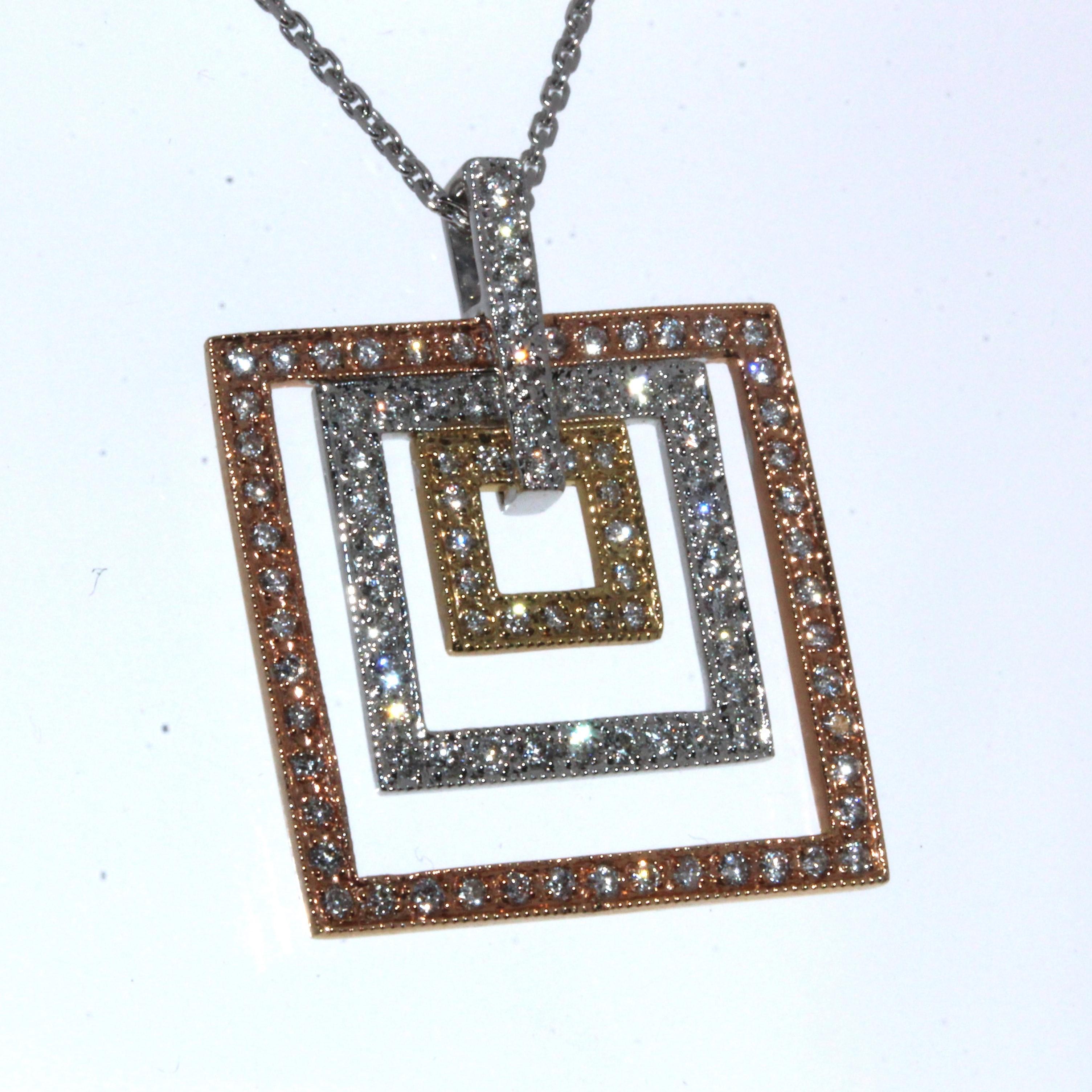 square shape pendant design