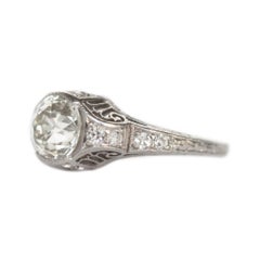1.05 Carat Diamond Platinum Engagement Ring